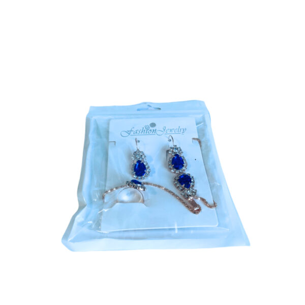 Crystal jewelry set-3 (Blue) - Image 2