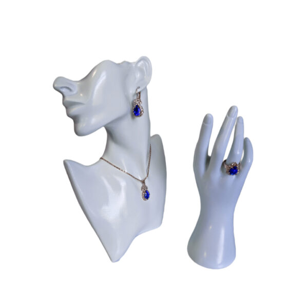 Crystal jewelry set-3 (Blue) - Image 3
