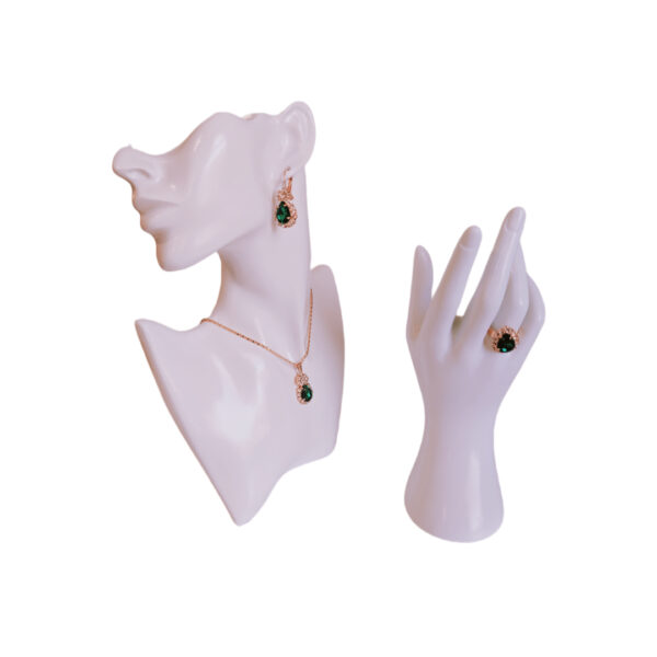 Crystal Jewelry set-4 (Green) - Image 7