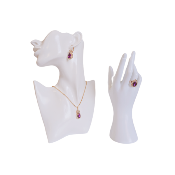 Crystal Jewelry set-2 (Red) - Image 3
